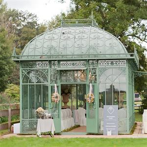 Hermosa Casa de Pájaros Victoriana de Acero, Gazebo de Hierro para Jardín, Invernadero Soleado, Salón para Ceremonias de Boda - Product Image 3