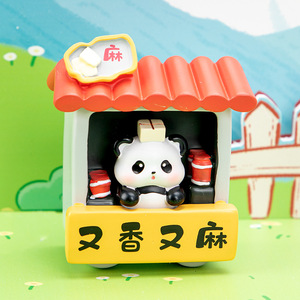 Yu Mo Craft Panda Sichuan Cuisine Restaurant Blind <b>Box</b> Figurines 8pcs Set Collectible Decor Gift for Kids - Product Image 4