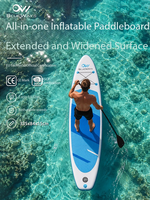 Planche de paddle gonflable, allongée et élargie, planche de surf brossée, certification CE, possibilité d'ajouter un LOGO, polyvalente