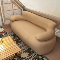 Sofá Inflable Automático Portátil, Plegable, Ultraligero, Moderno, para Viajes al Aire Libre, Diseño Ergonómico, Material de PVC/ABC