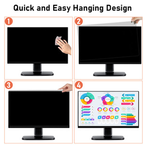 LFD 10 Anti-Spy Ceramic Monitor Covers PET Privacy Screen Protector for 17 & <span class=keywords><strong>24</strong></span> Inch Devices - Product Image 5