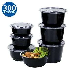 Competitive Factory Price 300ml 400ml 600ml 750ml 900ml 1000ml Freezer Soup ODM Plastic Disposable Round Food Container