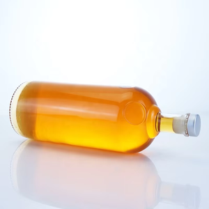 Botella De Licor De Vidrio Transparente Personalizada Al Por Mayor, 500 ml 375 ml 700 ml 750 ml Para Ron Vodka Brandy - Product Image 2