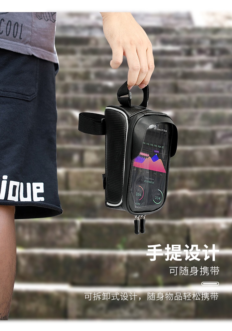 Индивидуальные частные логотип 6 Дюймов прозрачный ТПУ чехол для сенсорного экрана водонепроницаемый телефон Велоспорт крепление спереди сумки