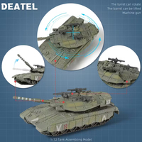 1/72 askeri araçlar ordu savaş leopar tankı savaş tankı yapı setleri DIY eğitici oyuncaklar tankı yapı taşları çocuklar için
