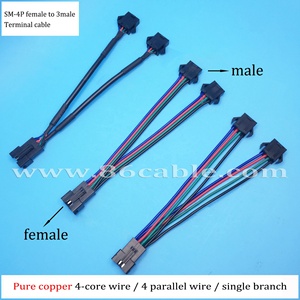 سلك طرفي SM مخصص مع 2/3/4/5/6 دبوس RGB مجموعة كابل ولاعة ليد للتسخير - Product Image 3