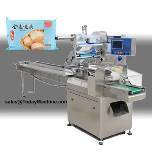 Frozen Chicken Meat Steak Cutlet Automatic Horizontal Pillow Type Flow Wrapping Machine
