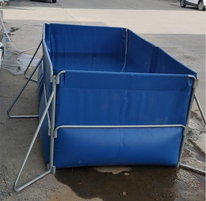Bassin de pisciculture carré de haute qualité, revêtement imperméable, extérieur, pour la culture de tilapias, technique tissée, largement utilisé - Product Image 1