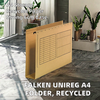 Carpeta de archivo colgante Falken UniReg. Hecho en China. Hecho de Cartón Reciclado, Formato A4, Base de 6 cm, Marrón Opaco
