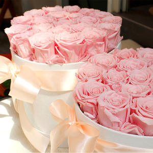 <span class=keywords><strong>Sueño</strong></span> suave hecho a mano Rosa conservada flor Rosa eterna en forma redonda caja de regalo para <span class=keywords><strong>el</strong></span> día de San Valentín regalo del Festival del Día DE LA Madre - Product Image 5