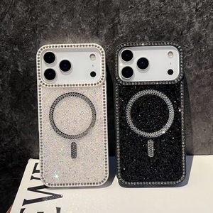 เคสโทรศัพท์แม่เหล็กขอบเพชรเคลือบไฟฟ้าสำหรับ iPhone 17 Pro Max, ช่องตัดที่แม่นยำ, ดีไซน์ดาวระยิบระยับสุดอินเทรนด์สำหรับรุ่น 13/16 - Product Image 2