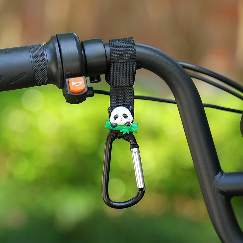Panda de bambou couché de type d style sangle noire