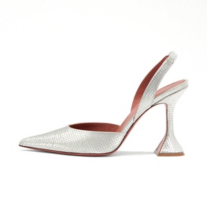 Scarpe da Sposa <span class=keywords><strong>con</strong></span> Punta Affusolata, <span class=keywords><strong>Tacchi</strong></span> Eleganti per Donne, Décolleté Argento Metallizzato Glitterato <span class=keywords><strong>con</strong></span> Tacco Sagomato - Product Image 1