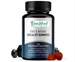 ฉลากส่วนตัว shilajit กัมมี่ Shilajit แบบกําหนดเอง Shilajit เรซิ่น กัมมี่หิมาลัยบริสุทธิ์