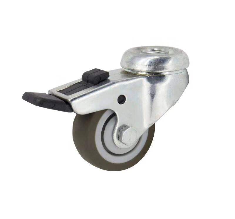 Caster Wheels 2 Inch Black Bolt Hole Manufacturer of Industrial Caster Wheel Silent Sliding Type