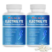 Capsules d'électrolytes avec du sodium et du potassium, complément minéral pour le soutien de l'hydratation, sans OGM