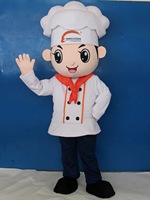 Costume de mascotte de chef personnalisé en peluche pour fête costumée