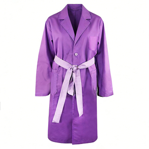 Blouse de laboratoire en coton 115 g/m², blouse médicale multicolore, uniforme d'hôpital personnalisé, logo privé, uniforme de médecin OEM, 120 options de couleurs - Product Image 1