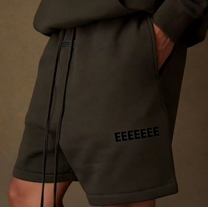 Pantaloncini da <span class=keywords><strong>uomo</strong></span> Fere <span class=keywords><strong>in</strong></span> 100% cotone, tinta unita, per <span class=keywords><strong>palestra</strong></span>, set estivo pesante 350g, casual, su misura, alta qualità, da <span class=keywords><strong>uomo</strong></span> - Product Image 1