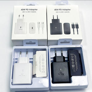 Cargador rápido USB C PD de 45W para Samsung, adaptador de carga súper rápida con cable, enchufe estadounidense, europeo y británico para Samsung Note10, Note20, S20 - Product Image 5