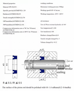 Anillo en U simétrico PTFE para bombas de precisión, baja fricción, alto desgaste, resistente, fabricado en China - Product Image 6