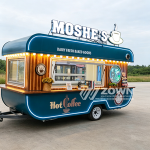Camión de Comida Móvil para Helados y Café, Carrito de Comida Portátil para Camping, Camión de Comida Eléctrico Compacto en Venta - Product Image 1