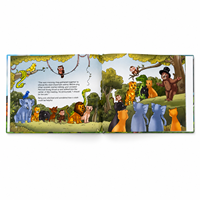 Impression personnalisée de livres d'histoires pour enfants, couverture rigide, couleur intégrale, livre d'aventures avec des animaux de dessin animé, pour la lecture avant le coucher des enfants d'âge préscolaire