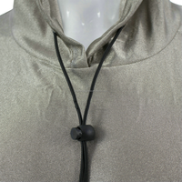 Sweat à capuche en fibre d'argent tricotée anti-rayonnement - Vêtements de protection EMF complets pour homme - Collection Automne