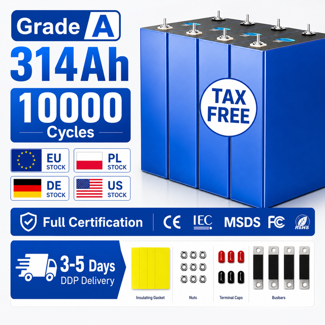 AWT Lifepo4 Cell 314ah Bms Lifepo4 16s 48v 51.2v Lithium Batteries Lifepo4 1kwh 2kwh 3kwh 4kwh 10kwh Solar Power Storage