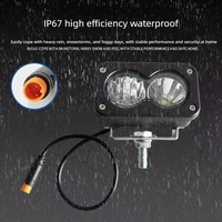 3 Zoll 20W LED-Pod-Scheinwerfer für Ridstar Q20 Auto Motorrad Pickup Scheinwerfer Spot Flood Wasserdicht Plug-and-Play Weißlicht 12V