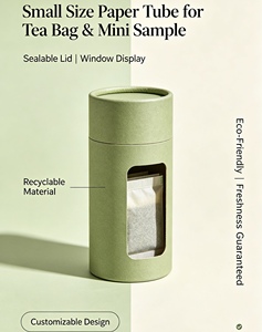 Tube en papier de petite taille pour sachets de thé et mini-échantillons - Product Image 4