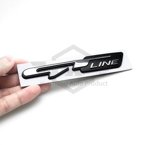 3D Métal Voiture Avant Grille Badge Arrière Tronc Autocollant GT Ligne <span class=keywords><strong>Logo</strong></span> Emblème pour KIA K3 K5 KX5 Sportage Rio pour <span class=keywords><strong>Peugeot</strong></span> GT RCZ <span class=keywords><strong>508</strong></span> - Product Image 3