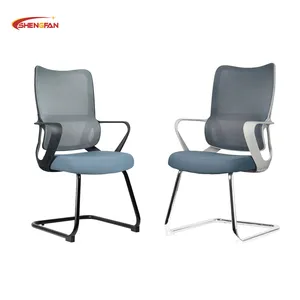 Mobilier de maison d'usine fauteuil de bureau en maille sans roues chaises de conférence pour le <span class=keywords><strong>personnel</strong></span> de bureau vente en gros à <span class=keywords><strong>bas</strong></span> prix - Product Image 1