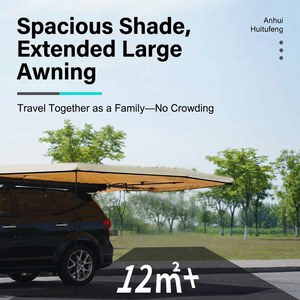 Tenda <span class=keywords><strong>da</strong></span> Tetto Apribile Lateralmente, Apertura Rapida, Impermeabile, Quattro Stagioni, Tenda Auto a Forma di Ventaglio a 270 Gradi <span class=keywords><strong>per</strong></span> Esterni - Product Image 5
