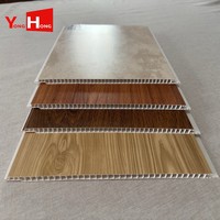 Panel de Techo Cuadrado Moderno de PVC Ecológico e Impermeable de 200x7mm, Directo de Fábrica Yonghong, para Dormitorio, Apartamento y Baño