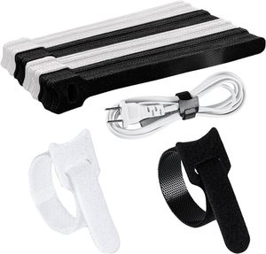 Fascette Adesive Versatili per Cavi, Misura Personalizzabile, Regolabili, Ecologiche, con Chiusura a Strappo Autoadesiva - Product Image 1