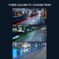 Ligne de sécurité industrielle certifiée CE Système d'avertissement de danger par lumière laser haute visibilité alimenté en courant alternatif pour les usines et les entrepôts
