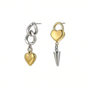 Amy Amy Fashion <b>Earrings</b> PE2033 <b>Gold</b> Plated Heart Drop <b>Earrings</b> For Women Party Jewelry Trendy <b>Dangle</b> <b>Earrings</b> - Product Image 2