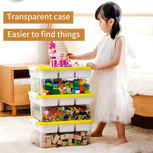 Caja de Almacenamiento Portátil Multiusos <span class=keywords><strong>para</strong></span> Bloques de Construcción, Organizador Modular <span class=keywords><strong>para</strong></span> <span class=keywords><strong>Juguetes</strong></span> y Papelería - Product Image 6