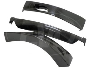 Labbro anteriore in fibra di carbonio di stile estremo (<span class=keywords><strong>3</strong></span> pz) per 1999 2001 mitMitsubishi EVOLUTION <span class=keywords><strong>EVO</strong></span> 6 EDITION - Product Image 4