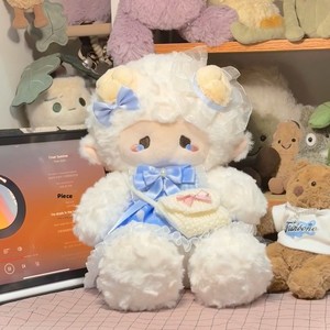 Nouvelle poupée en peluche mouton mignon avec robe, rembourrage en coton PP, poupée de lit pour bébés, cadeau d'anniversaire pour nourrissons - Product Image 3