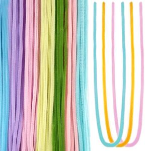 Paquete de 100 Limpiapipas de Chenilla de 6mm, Alambres de Felpa para Manualidades DIY, Palitos Retorcidos para Navidad, Limpiapipas Esponjosos Hechos a Mano, Colores Personalizados, CE - Product Image 1