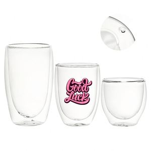 US Free Shipping 40pack 8oz 12oz 15oz Predrill clear Borosilicate Snow Globe Glass Round Shape Wine Tumbler <b>Mug</b> for Uv Dtf Wraps - Product Image 1