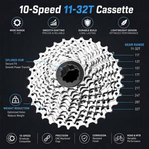 <span class=keywords><strong>Cassette</strong></span> de vélo universelle multi-vitesses résistante à l'usure, 10, <span class=keywords><strong>30</strong></span>, 32 dents, pour VTT, vélo de route et vélo à pignon fixe - Product Image 4