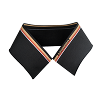 Bande élastique côtelée plate 1x1 en Spandex/Coton, respirante et durable, pour col polo, poignets et accessoires de col rayés