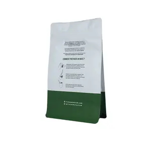 STPP GMP Workshop Food Grade Flexible Pack Mate Tea Flat Bottom Pouch For Mate Powder Drinking Tea Packaging Bags