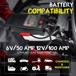 Chuyên nghiệp 12 Volt 100 amps/6 volt 50 amps cho pin Đấu Thầu tải Tester xe công cụ - Product Image 5
