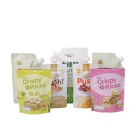 Pochettes Doypack refermables avec bec verseur, qualité alimentaire, sans BPA, en plastique, impression de logo personnalisée pour recharge de ketchup, gelée, liquides et boissons