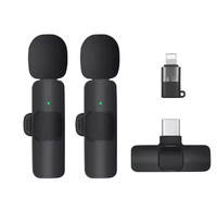 Échantillon Gratuit NEEXXT K9a Microphone Lavalier Sans Fil Double Bluetooth Réduction du Bruit Diffusion en Direct Extérieure pour Téléphone Mobile