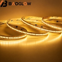 Tira de LED de Alta Densidad de 2.5cm Cortable, 240 LED/M, DC24V, 18W/M, 10mm, PCB de Cobre-Aluminio 18/75, Ra85, Flexible, para Interiores
